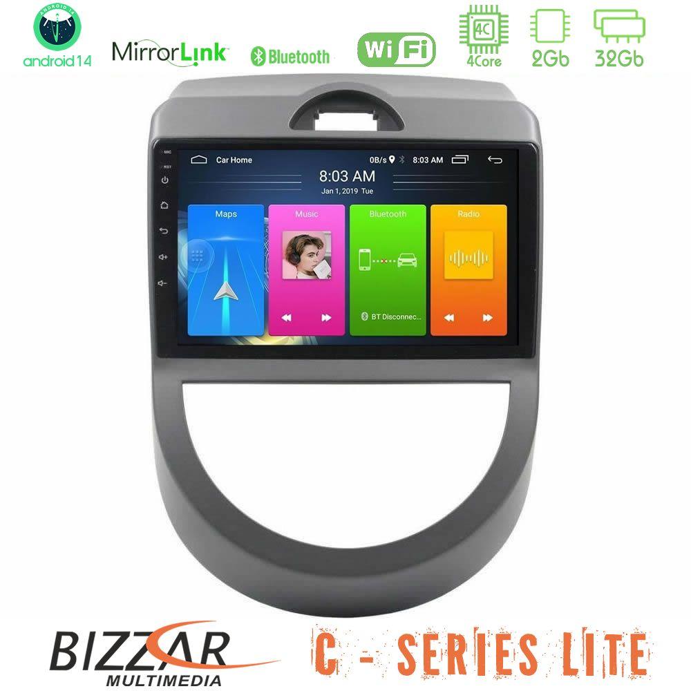 Bizzar C Series Lite 4Core Android14 2+32GB Kia Soul 2009-2011 Navigation Multimedia Tablet 9" - U-C-KI0814