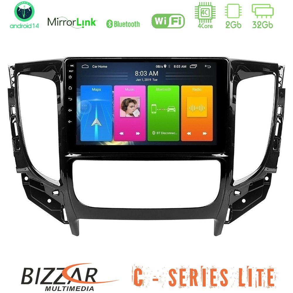Bizzar C Series Lite 4Core Android14 2+32GB  Mitsubishi L200 2016-> amp; Fiat Fullback (Auto A/C) Navigation Multimedia Tablet 9" - U-C-MT0719