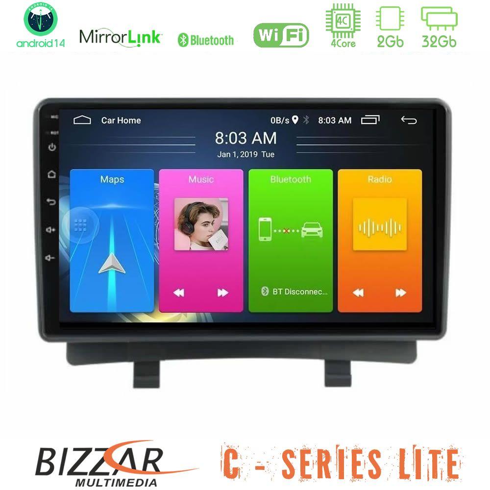 Bizzar C Series Lite 4Core Android14 2+32GB  Opel Zafira 2012-2016 Navigation Multimedia Tablet 9" - U-C-OP2868