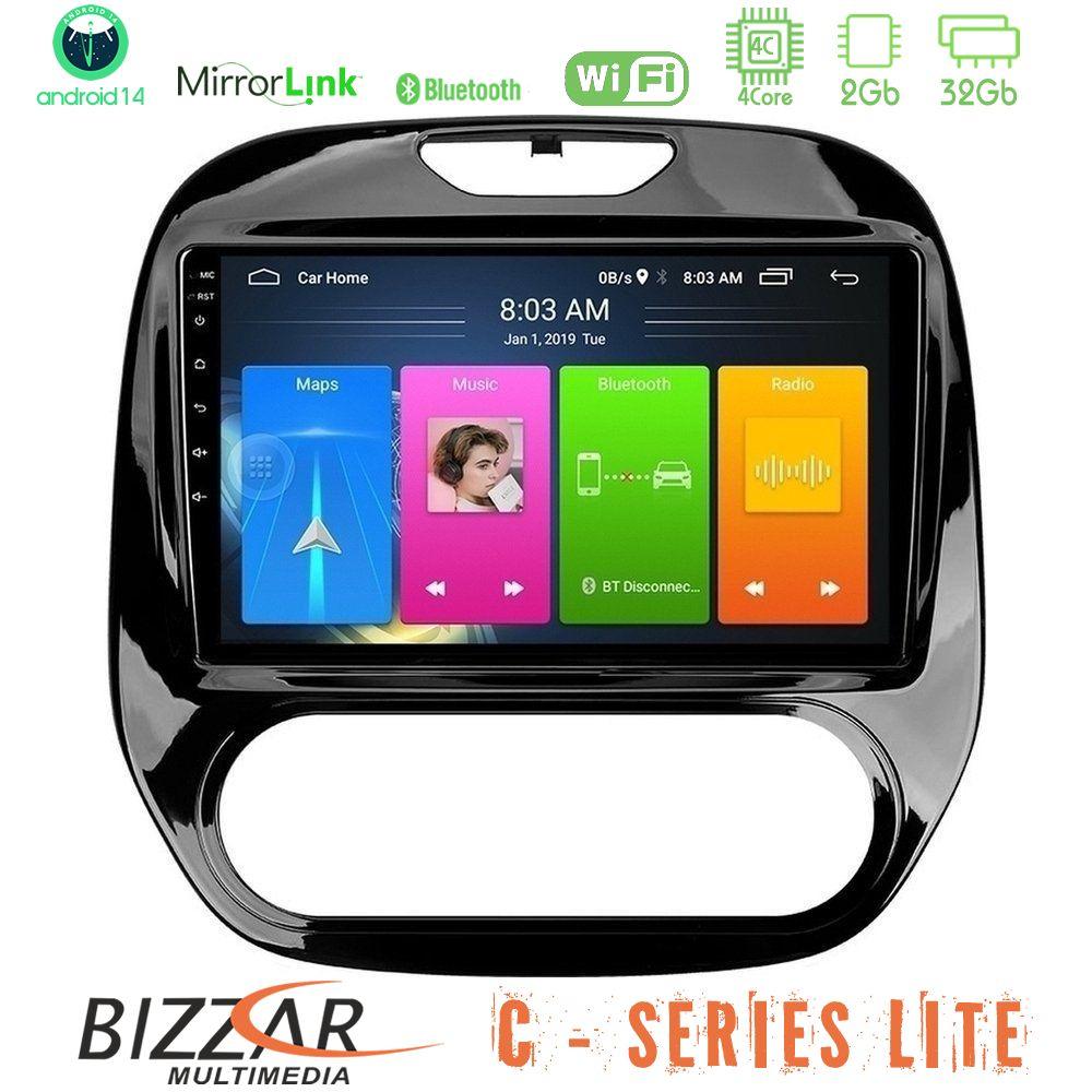Bizzar C Series Lite 4Core Android14 2+32GB  Renault Captur 2013-2019 (Manual AC) Navigation Multimedia Tablet 9" - U-C-RN748M