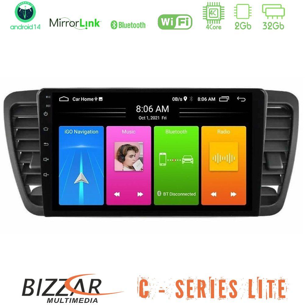 Bizzar C Series Lite 4Core Android14 2+32GB  Subaru Legacy/Outback 2002-2008 Navigation Multimedia Tablet 9" - U-C-SU0969