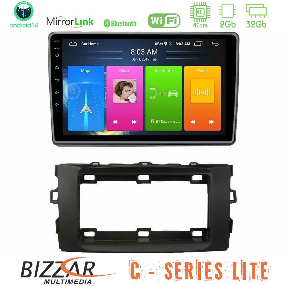 Bizzar C Series Lite 4Core Android14 2+32GB  Toyota Auris 2013-2016 Navigation Multimedia Tablet 10" - U-C-TY1294
