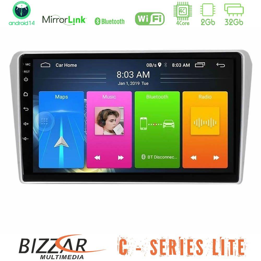Bizzar C Series Lite 4Core Android14 2+32GB  Toyota Avensis T25 02/2003–2008 Navigation Multimedia Tablet 9" - U-C-TY412N