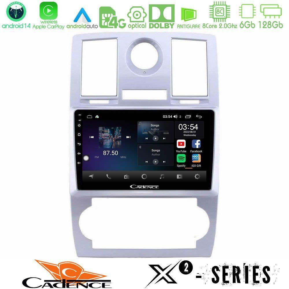 Cadence X2 Series 8Core Android14 6+128GB  Chrysler 300C Navigation Multimedia Tablet 9" - U-X2-CH0743