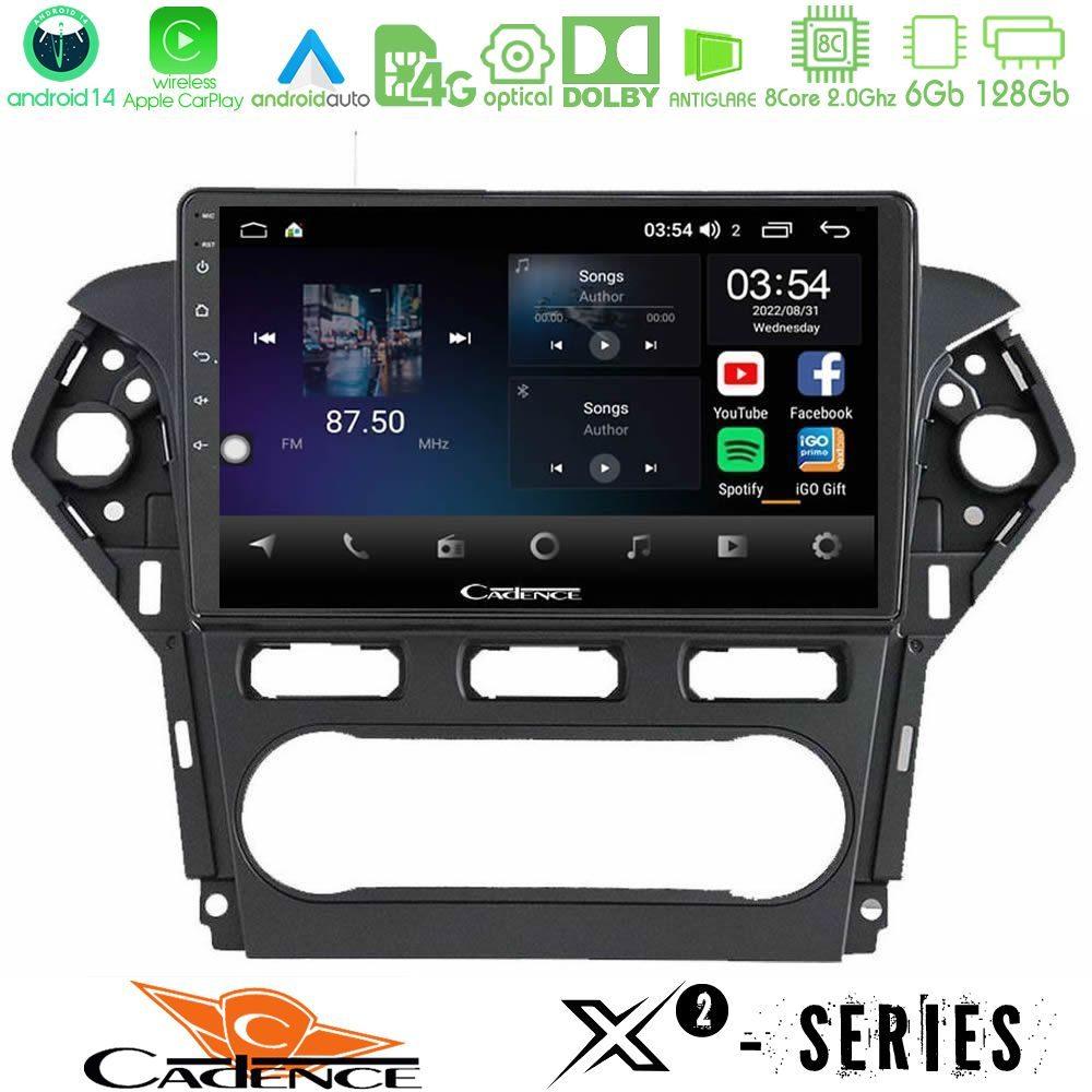Cadence X2 Series 8Core Android14 6+128GB  Ford Mondeo 2011-2014 Navigation Multimedia Tablet 10" - U-X2-FD0920