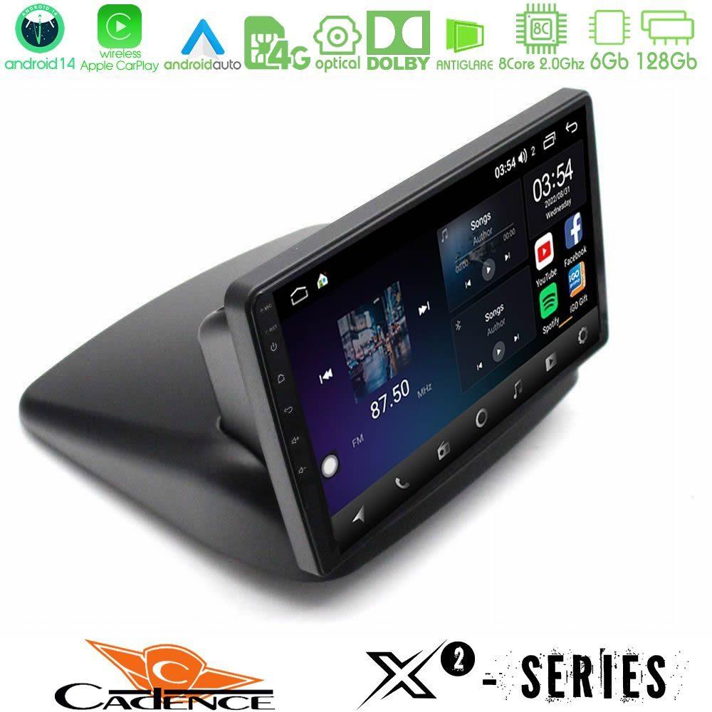 Cadence X2 Series 8Core Android14 6+128GB  Fiat Doblo 2002-2009 Navigation Multimedia Tablet 10" - U-X2-FT1892