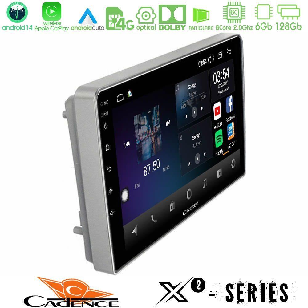 Cadence X2 Series 8Core Android14 6+128GB  Opel Astra/Corsa/Antara/Zafira Navigation Multimedia Tablet 9" - U-X2-OP0697