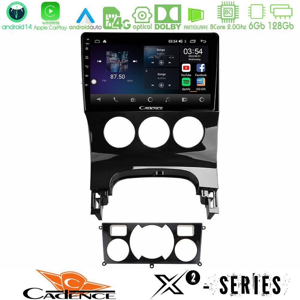 Cadence X2 Series 8Core Android14 6+128GB  Peugeot 3008 AUTO A/C Navigation Multimedia Tablet 9" - U-X2-PG0163