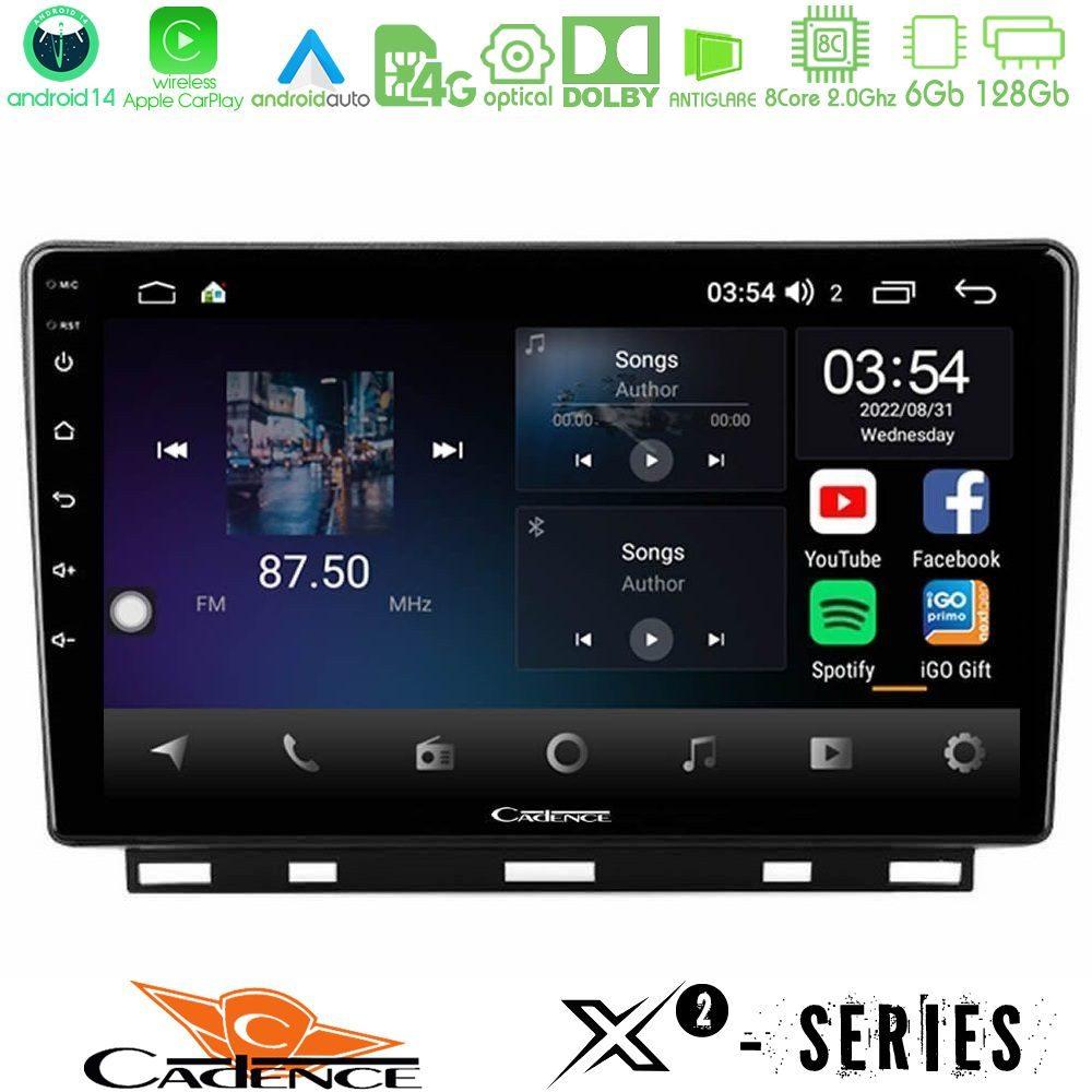 Cadence X2 Series 8Core Android14 6+128GB  Renault Clio 5 2020-2024 Navigation Multimedia Tablet 9" - U-X2-RN1389