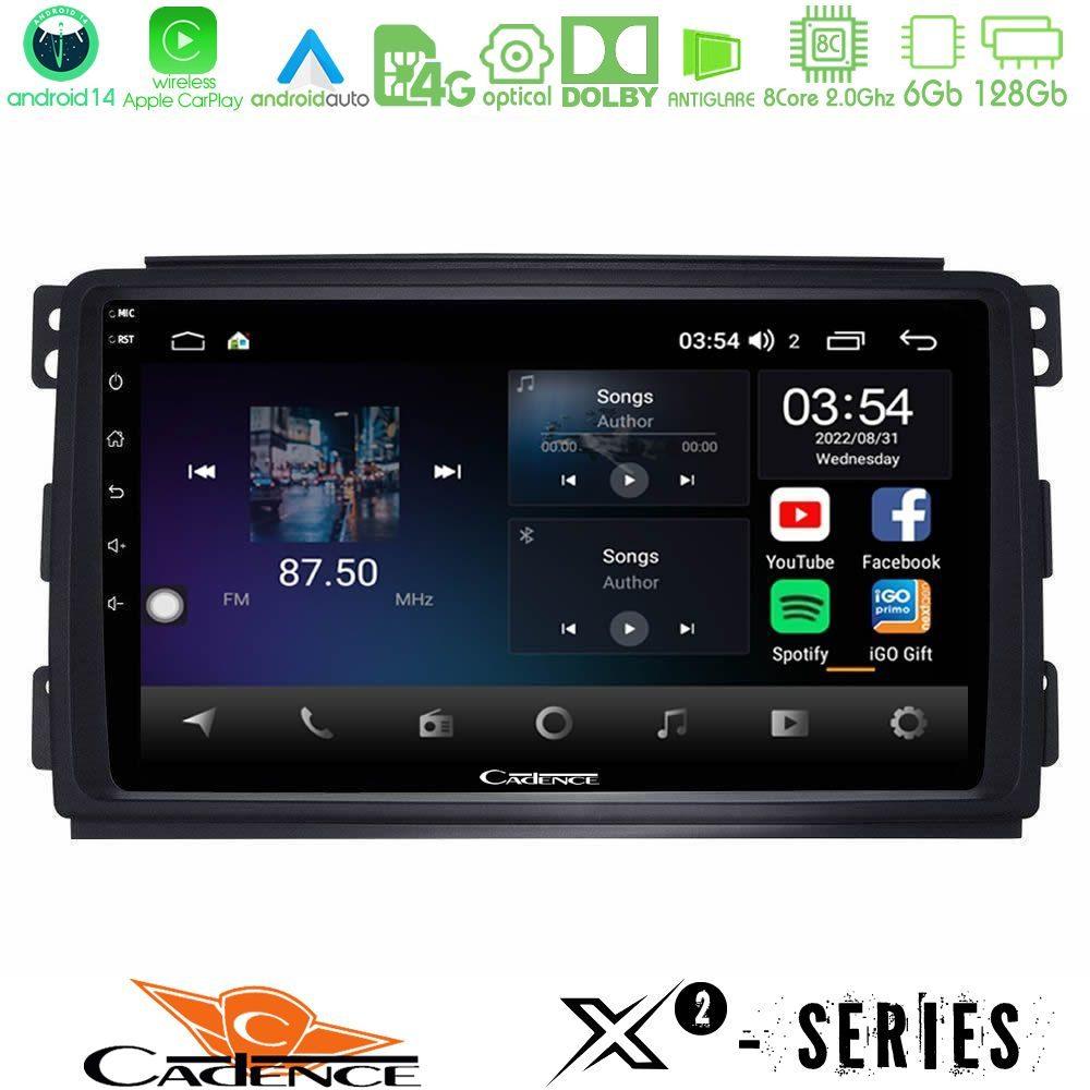 Cadence X2 Series 8Core Android14 6+128GB  Smart 451 Navigation Multimedia Tablet 9" - U-X2-SM0833