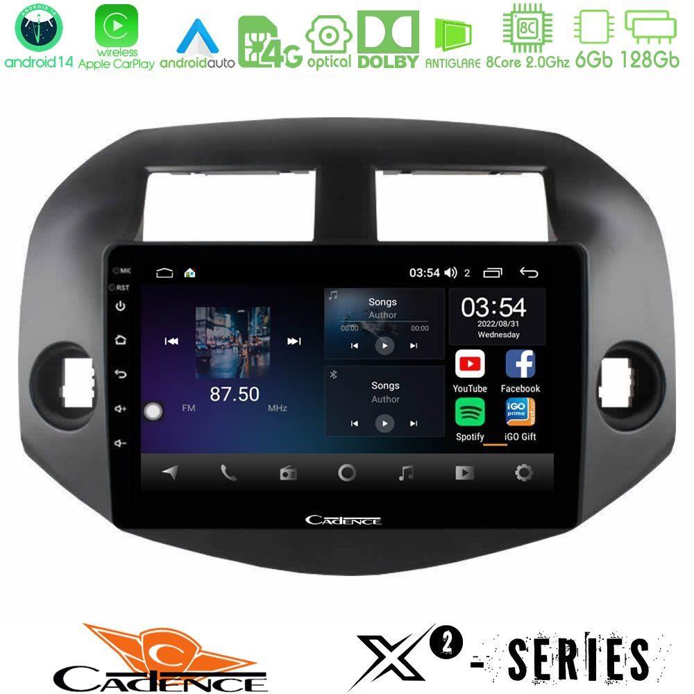 Cadence X2 Series 8Core Android14 6+128GB  Toyota Rav4 2006-2012 Navigation Multimedia Tablet 10" - U-X2-TY0165