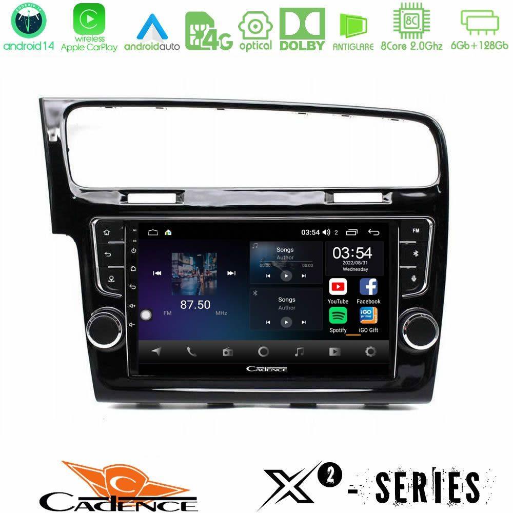 Cadence X2 Series 8Core Android14 6+128GB  VW GOLF 7 Navigation Multimedia Tablet 9"   (OEM Look) - U-X2-VW1381