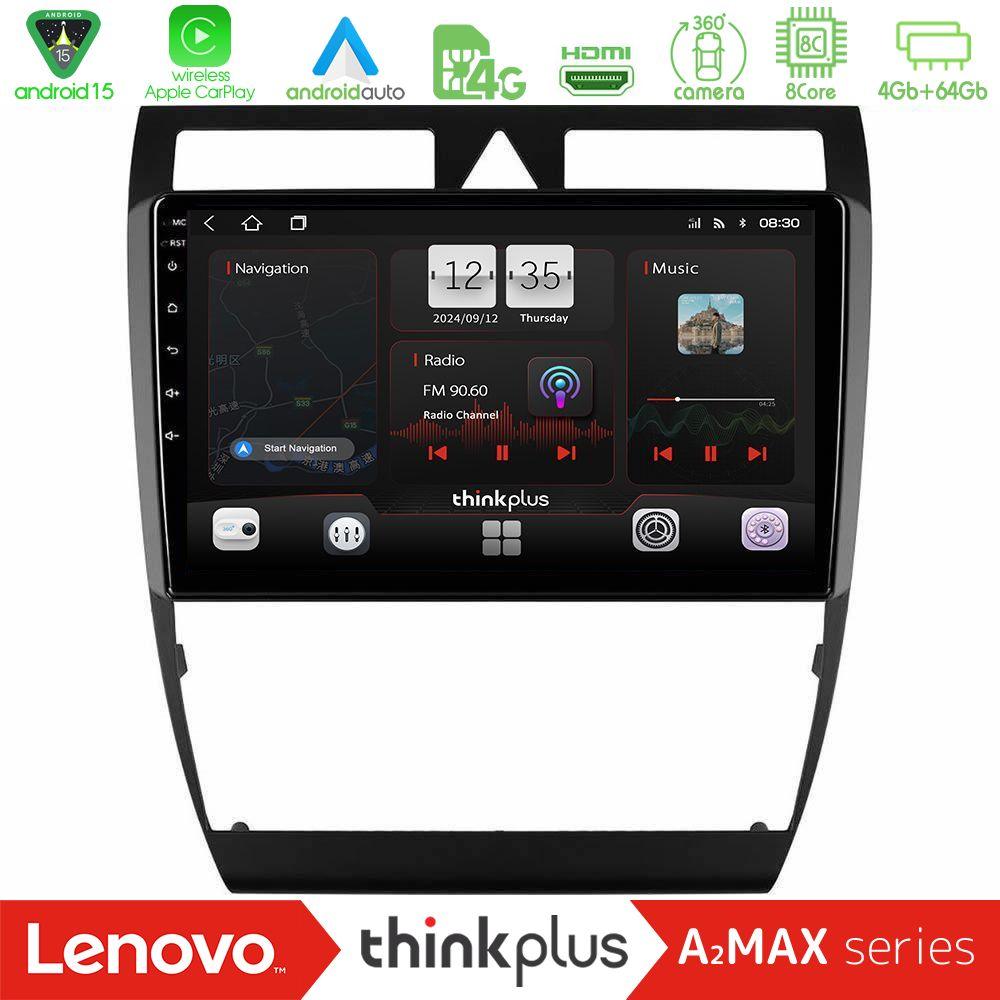 Lenovo Thinkplus A2MAX Series 8Core Android15 4+64GB  Audi A6 (C5) 1997-2004 Navigation Multimedia Tablet 9" - U-SQY-AU0857