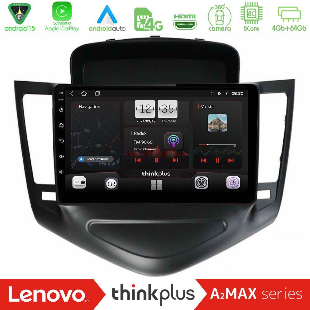 Lenovo Thinkplus A2MAX Series 8Core Android15 4+64GB     Chevrolet Cruze 2009-2012 Navigation Multimedia Tablet 9"    (Μαύρο) - U-SQY-CV0045