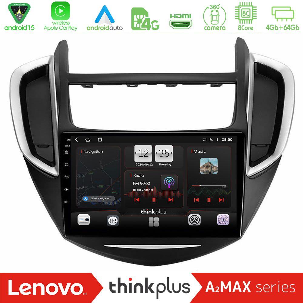 Lenovo Thinkplus A2MAX Series 8Core Android15 4+64GB  Chevrolet Trax 2013-2020 Navigation Multimedia Tablet 9" - U-SQY-CV0053