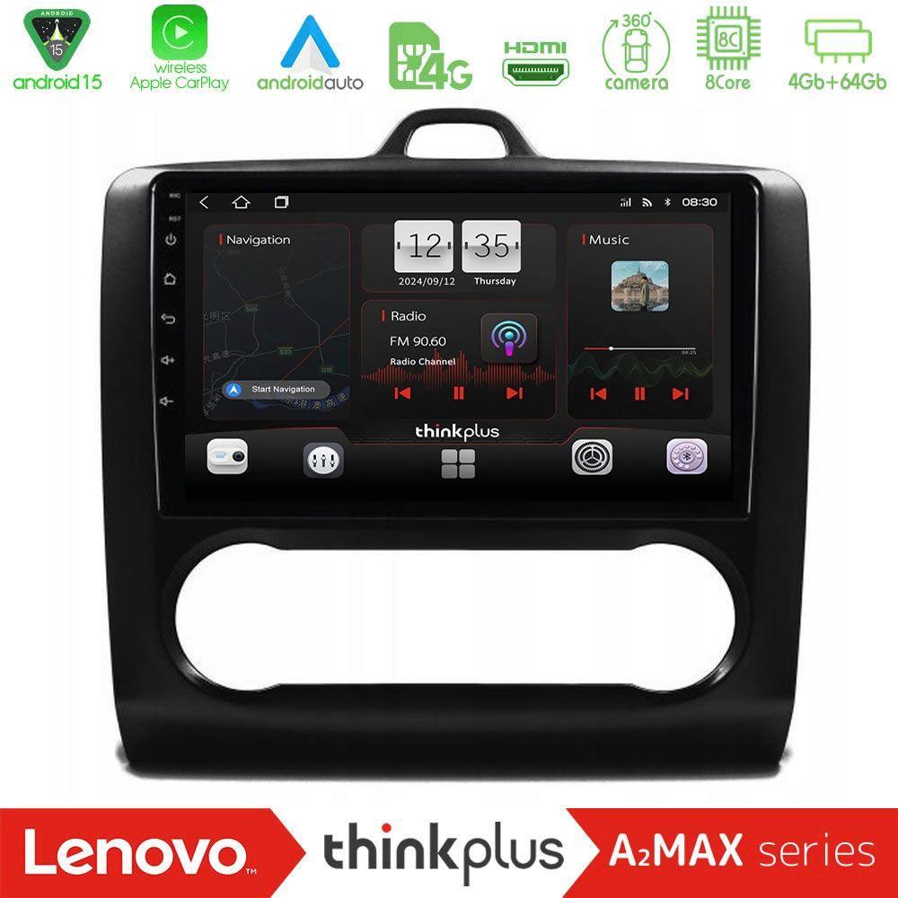 Lenovo Thinkplus A2MAX Series 8Core Android15 4+64GB  Ford Focus Auto AC Navigation Multimedia Tablet 9" (Μαύρο Χρώμα) - U-SQY-FD0041AB