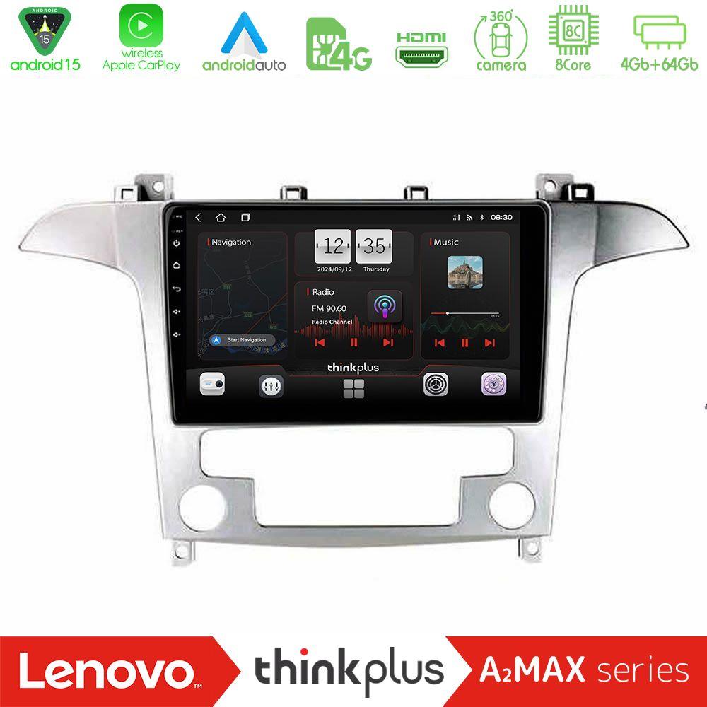 Lenovo Thinkplus A2MAX Series 8Core Android15 4+64GB  Ford S-Max 2006-2012 Navigation Multimedia Tablet 9" - U-SQY-FD409S