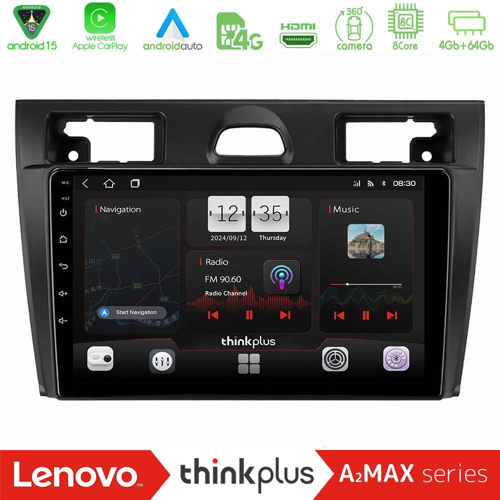 Lenovo Thinkplus A2MAX Series 8Core Android15 4+64GB  Ford Fiesta/Fusion Navigation Multimedia Tablet 9" - U-SQY-FD990