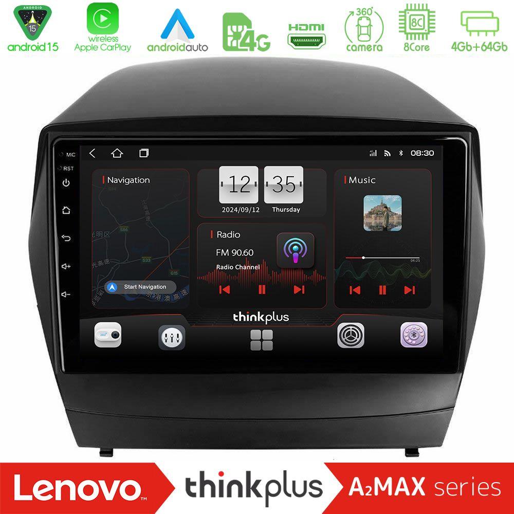 Lenovo Thinkplus A2MAX Series 8Core Android15 4+64GB  Hyundai IX35 Auto A/C Navigation Multimedia Tablet 9" - U-SQY-HY0029