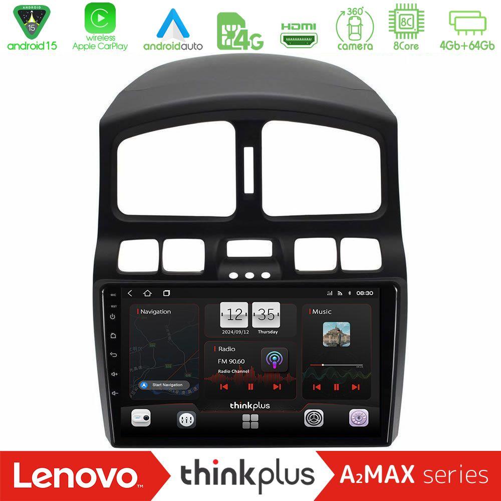 Lenovo Thinkplus A2MAX Series 8Core Android15 4+64GB Hyundai Santa Fe 2000-2006 Navigation Multimedia Tablet 9" - U-SQY-HY0911