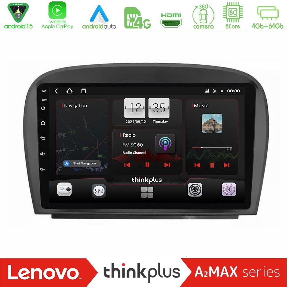 Lenovo Thinkplus A2MAX Series 8Core Android15 4+64GB  Mercedes SL Class 2005-2011 Navigation Multimedia Tablet 9" - U-SQY-MB0479