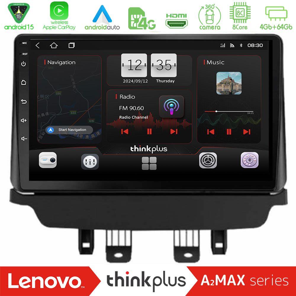 Lenovo Thinkplus A2MAX Series 8Core Android15 4+64GB  Mazda 2 2014-2021 Navigation Multimedia Tablet 9" - U-SQY-MZ1091