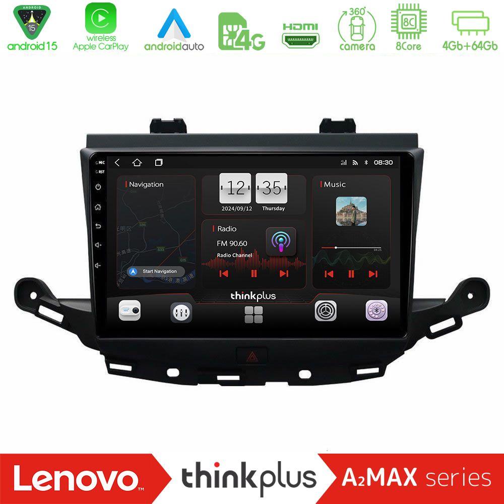 Lenovo Thinkplus A2MAX Series 8Core Android15 4+64GB  Opel Astra K 2015-2019 Navigation Multimedia Tablet 9" - U-SQY-OP0113