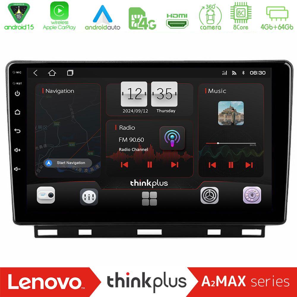 Lenovo Thinkplus A2MAX Series 8Core Android15 4+64GB  Renault Clio 5 2020-2024 Navigation Multimedia Tablet 9" - U-SQY-RN1389