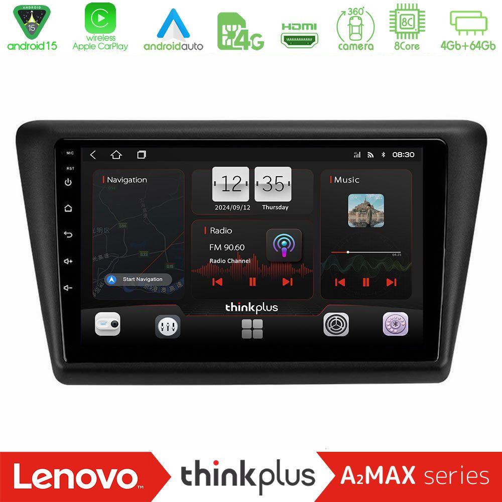 Lenovo Thinkplus A2MAX Series 8Core Android15 4+64GB  Skoda Rapid 2013-2017 Navigation Multimedia Tablet 9" - U-SQY-SK1067