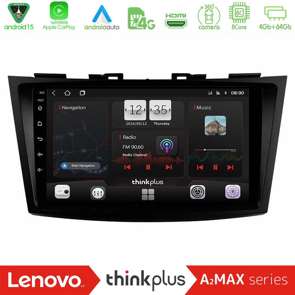 Lenovo Thinkplus A2MAX Series 8Core Android15 4+64GB  Suzuki Swift 2011-2016 Navigation Multimedia Tablet 9" - U-SQY-SZ523