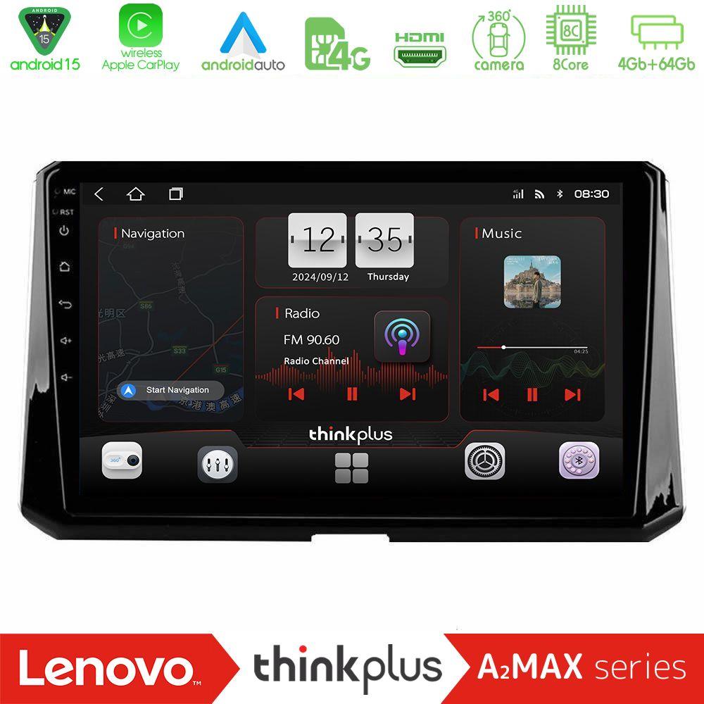 Lenovo Thinkplus A2MAX Series 8Core Android15 4+64GB  Toyota Corolla 2019-2022 Navigation Multimedia Tablet 10" - U-SQY-TY0597