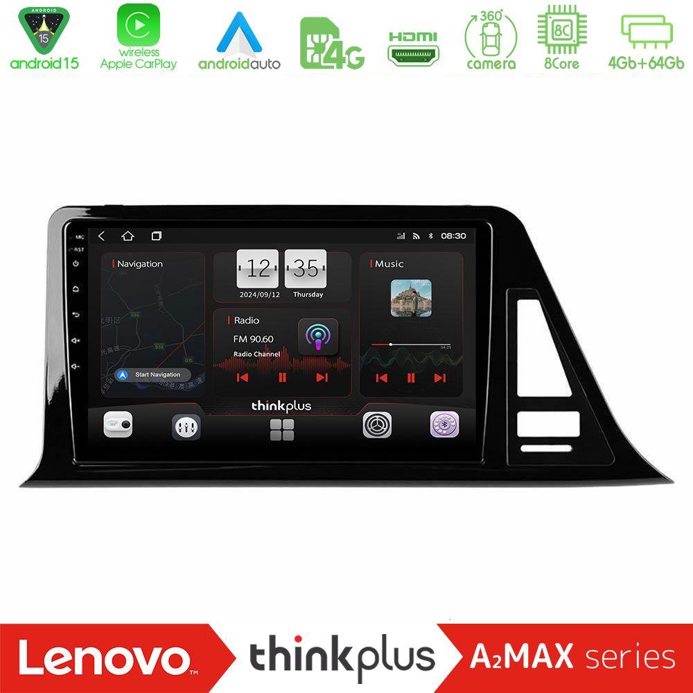 Lenovo Thinkplus A2MAX Series 8Core Android15 4+64GB  Toyota CH-R (Χωρίς Εργ.Οθόνη) Navigation Multimedia Tablet 9" - U-SQY-TY0301