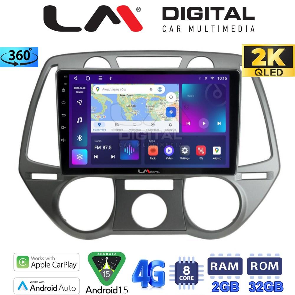 LM Digital - LM ZB8838 GPS Οθόνη OEM Multimedia Αυτοκινήτου για Hyundai i20 2008 > 2014 (CarPlay/AndroidAuto/BT/GPS/WIFI/GPRS)