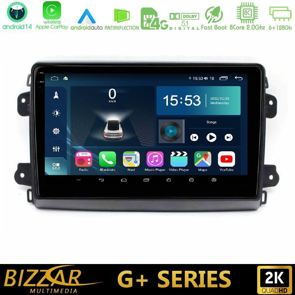 Bizzar G+ Series Citroen/Fiat/Opel 8core Android14 6+128GB Navigation Multimedia Tablet 9" - U-G-FT1984
