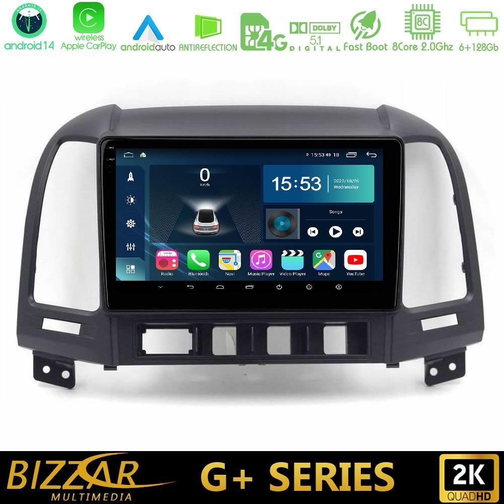 Bizzar G+ Series Hyundai Santa Fe 2006-2013 8core Android14 6+128GB Navigation Multimedia Tablet 10" - U-G-HY0624