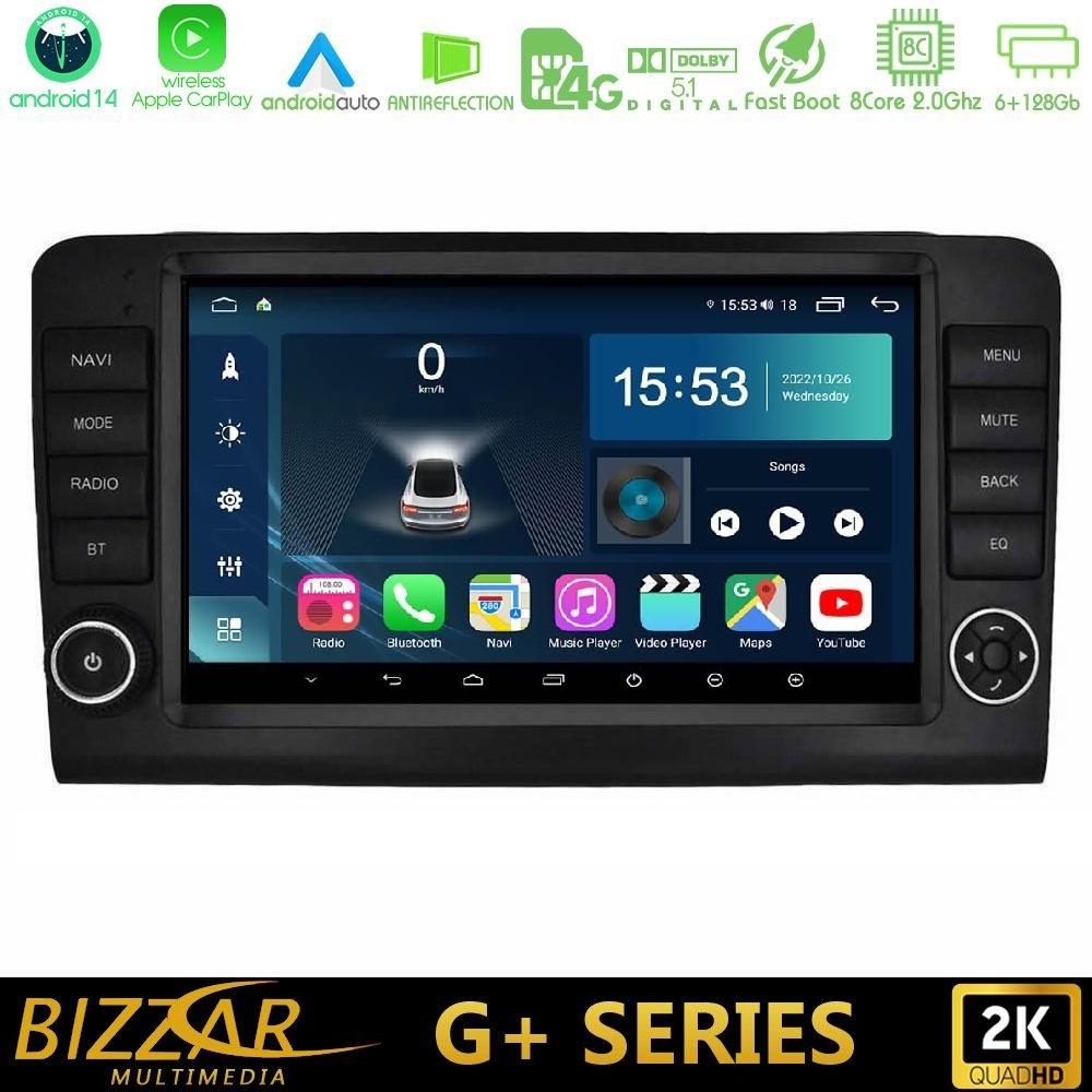 Bizzar G+ Series Mercedes ML/GL Class W164 2006-2011 8core Android14 6+128GB Navigation Multimedia Tablet 9" (OEM Look) - U-G-MB1851