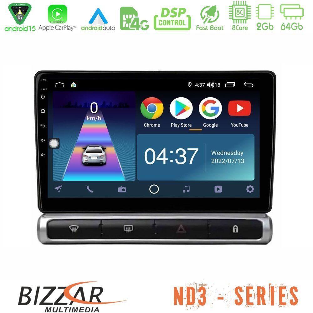 Bizzar ND3 Series 8Core Android15 2+64GB  Citroen C3 2016-> Navigation Multimedia Tablet 9" - U-ND3-CT2503