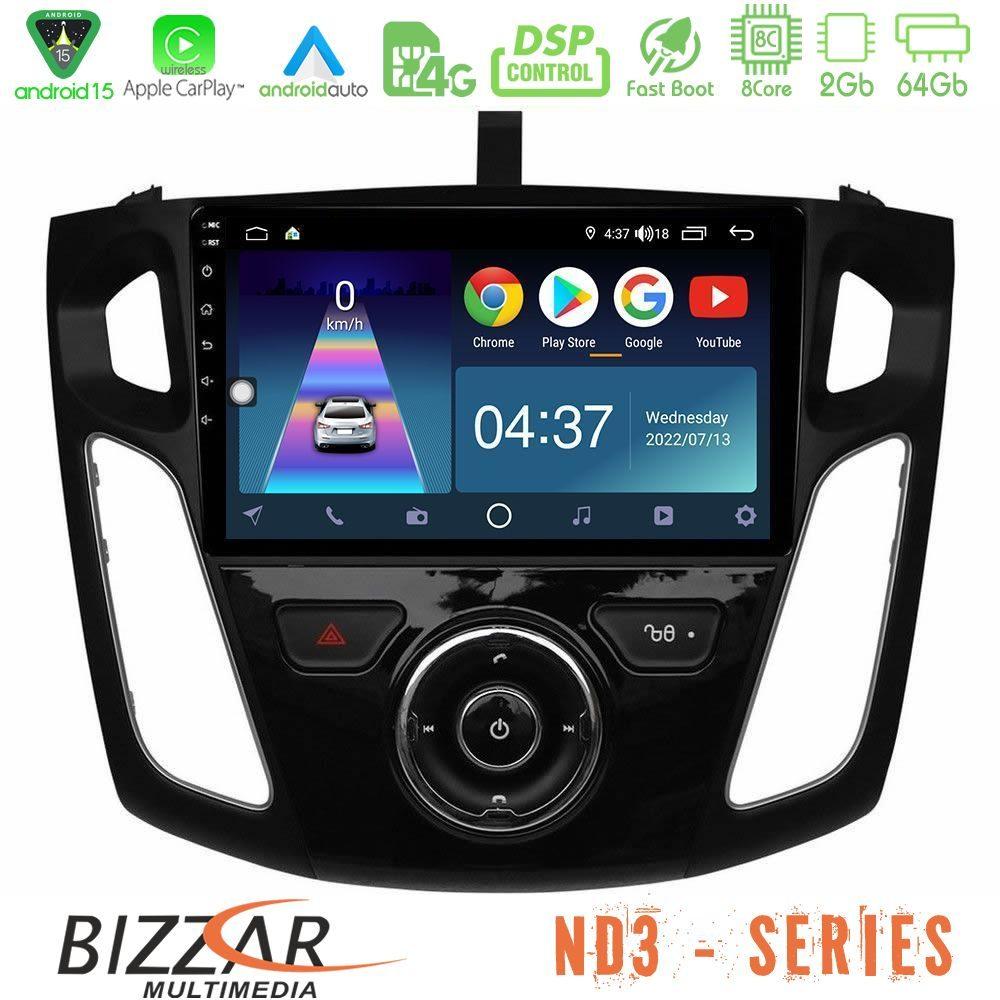Bizzar ND3 Series 8Core Android15 2+64GB  Ford Focus 2012-2018 Navigation Multimedia Tablet 9" - U-ND3-FD0044