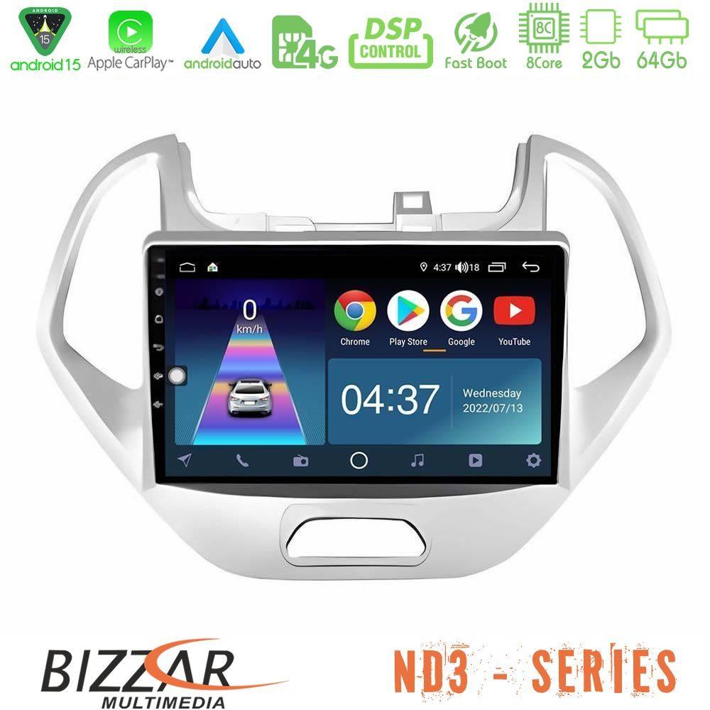 Bizzar ND3 Series 8Core Android15 2+64GB Ford KA 2016-2020 Navigation Multimedia Tablet 9" - U-ND3-FD0767