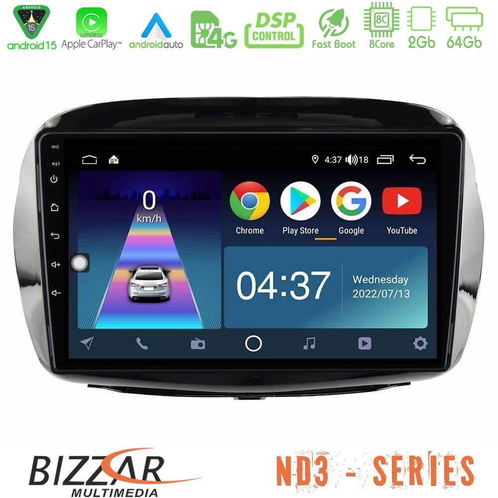 Bizzar ND3 Series 8Core Android15 2+64GB Honda FR-V 2004-2009 Navigation Multimedia Tablet 10" - U-ND3-HD1901