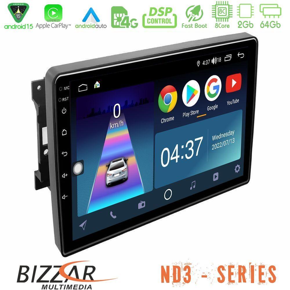 Bizzar ND3 Series 8Core Android15 2+64GB  Chrysler / Dodge / Jeep Navigation Multimedia Tablet 10" - U-ND3-JP0744