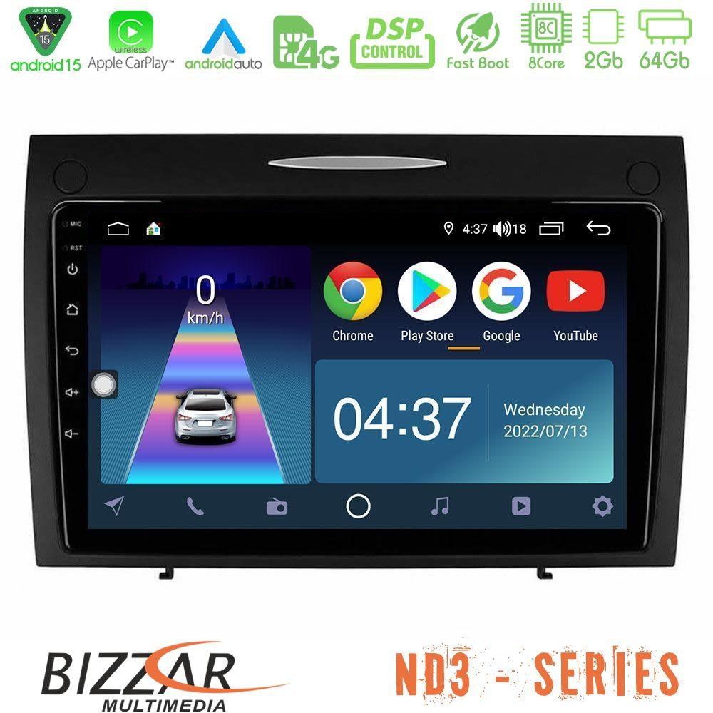 Bizzar ND3 Series 8Core Android15 2+64GB  Mercedes SLK Class Navigation Multimedia Tablet 9" - U-ND3-MB0804