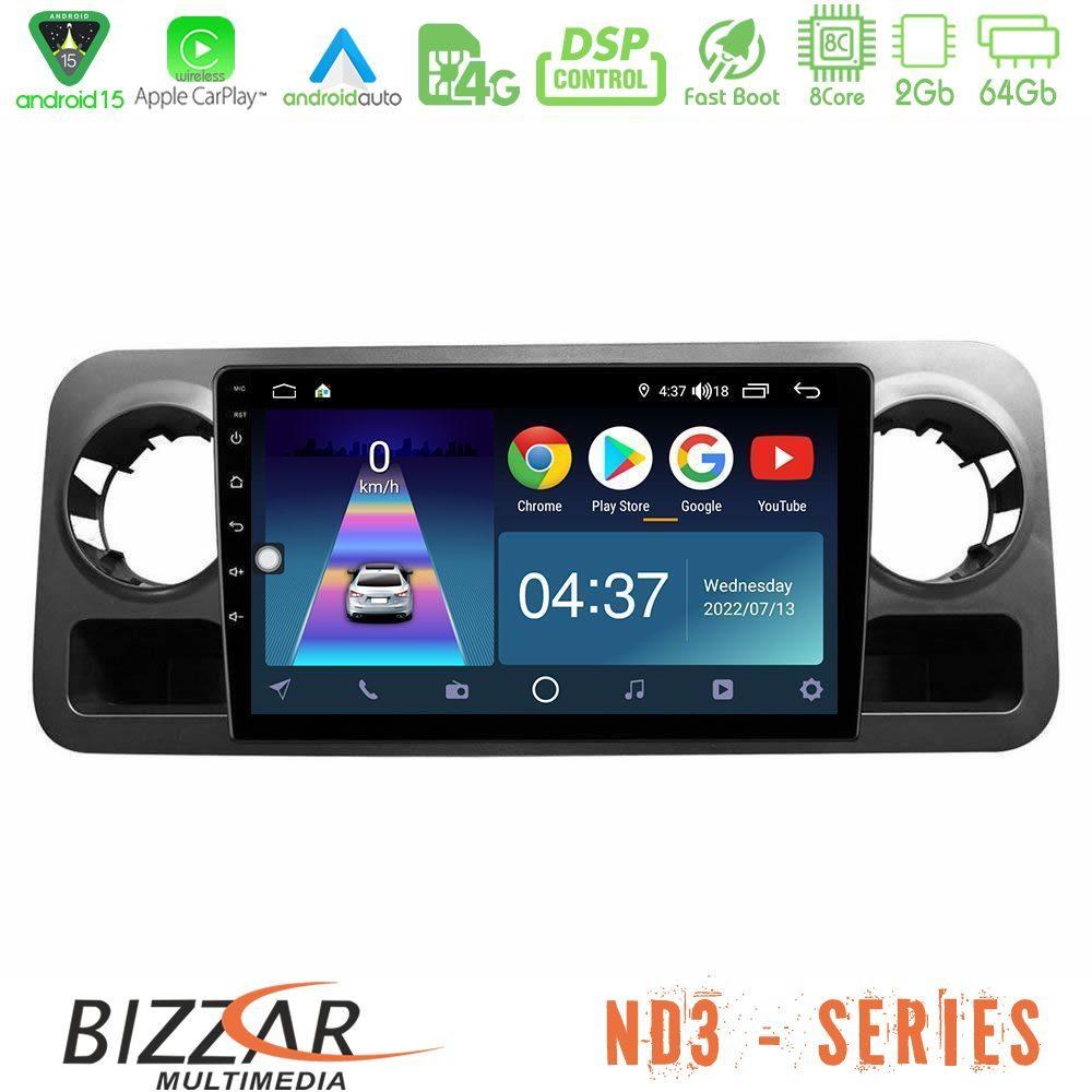 Bizzar ND3 Series 8Core Android15 2+64GB  Mercedes Sprinter W907 Navigation Multimedia Tablet 10" - U-ND3-MB1463