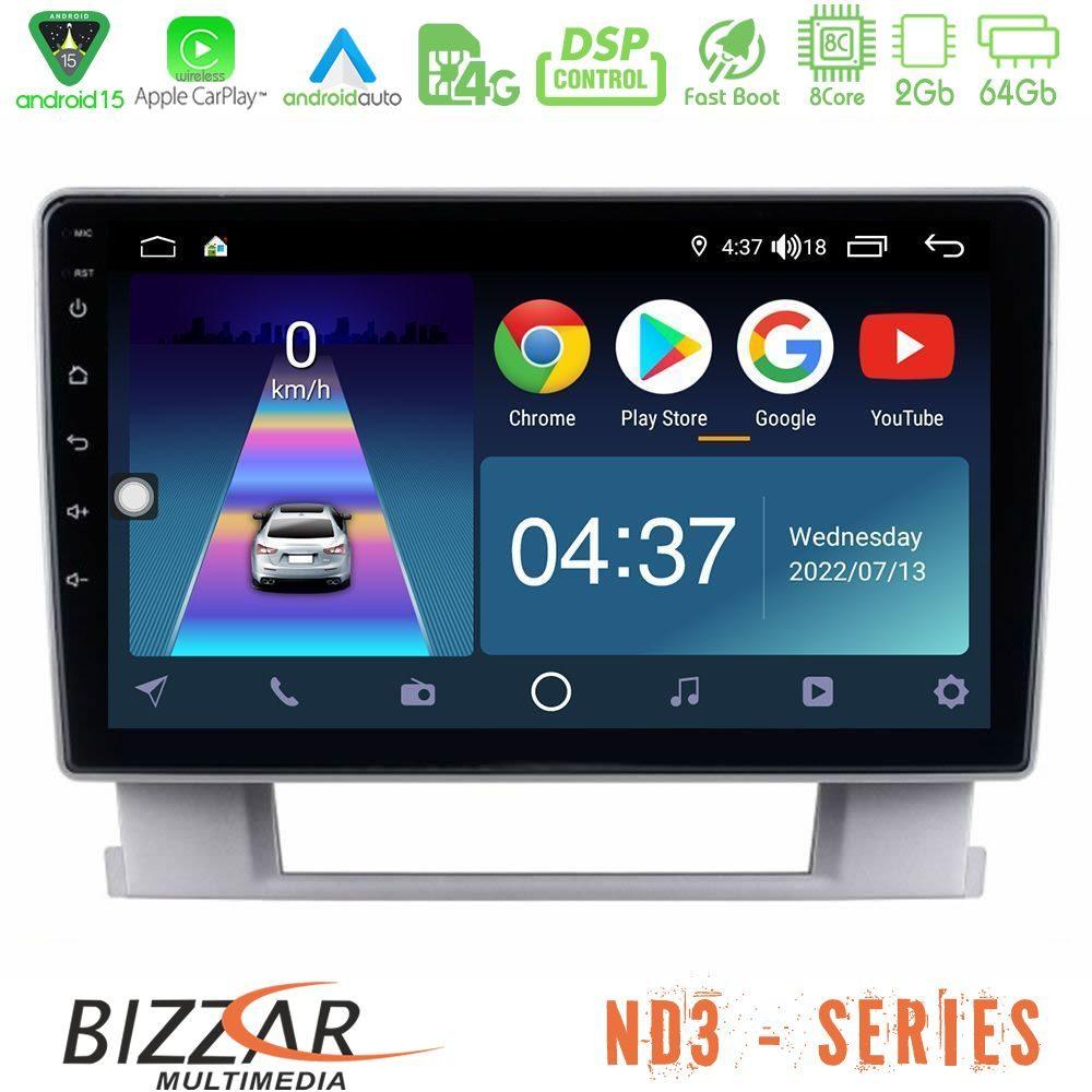 Bizzar ND3 Series 8Core Android15 2+64GB  Opel Astra J 2010-2014 Navigation Multimedia Tablet 9" - U-ND3-OP0367