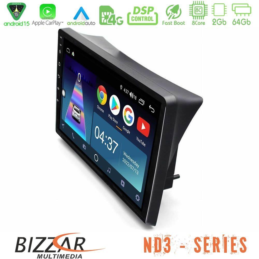 Bizzar ND3 Series 8Core Android15 2+64GB Opel Vivaro/Renault Trafic/Nissan Primastar Navigation Multimedia Tablet 10" - U-ND3-RN1723