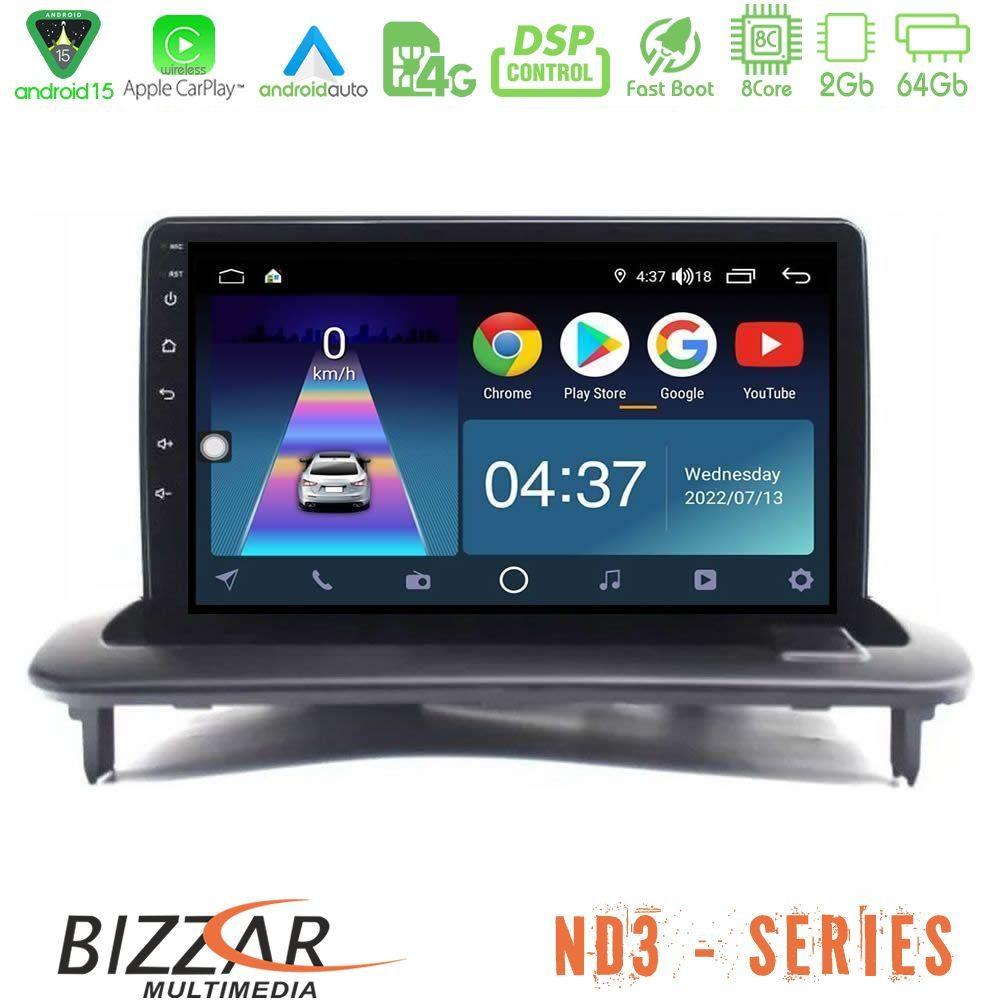 Bizzar ND3 Series 8Core Android15 2+64GB Volvo S40/C30/C70 Navigation Multimedia Tablet 9" - U-ND3-VL0981