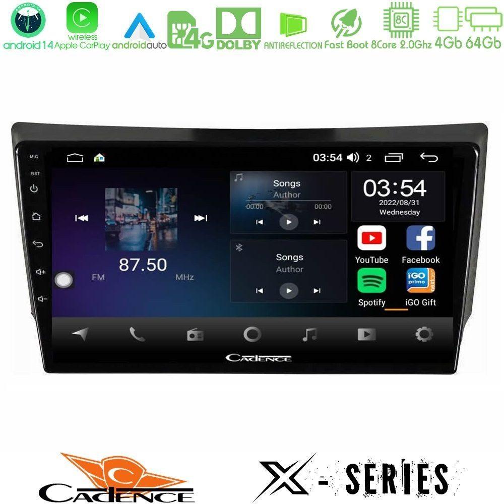Cadence X Series Ssangyong Rexton 2002-2006 8core Android 14 4+64GB Navigation Multimedia Tablet 9" - U-X-SY1891