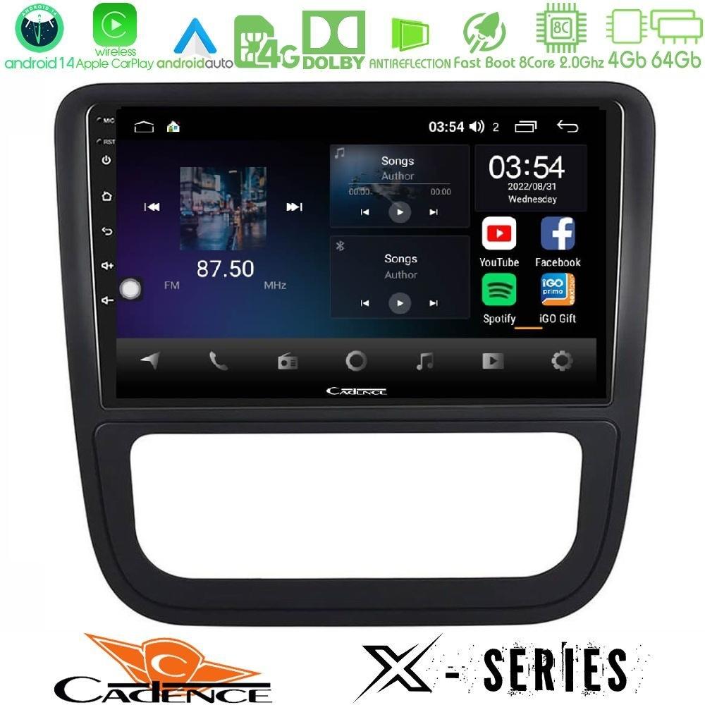 Cadence X Series VW Scirocco 2008-2014 8core Android 14 4+64GB Navigation Multimedia Tablet 9" - U-X-VW1228