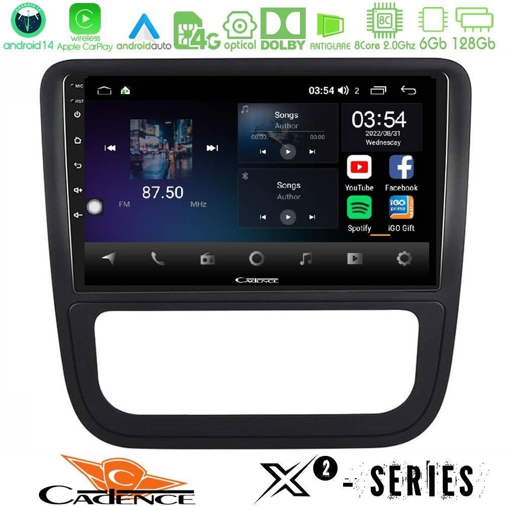 Cadence X2 Series 8Core Android14 6+128GB VW Scirocco 2008-2014 Navigation Multimedia Tablet 9" - U-X2-VW1228