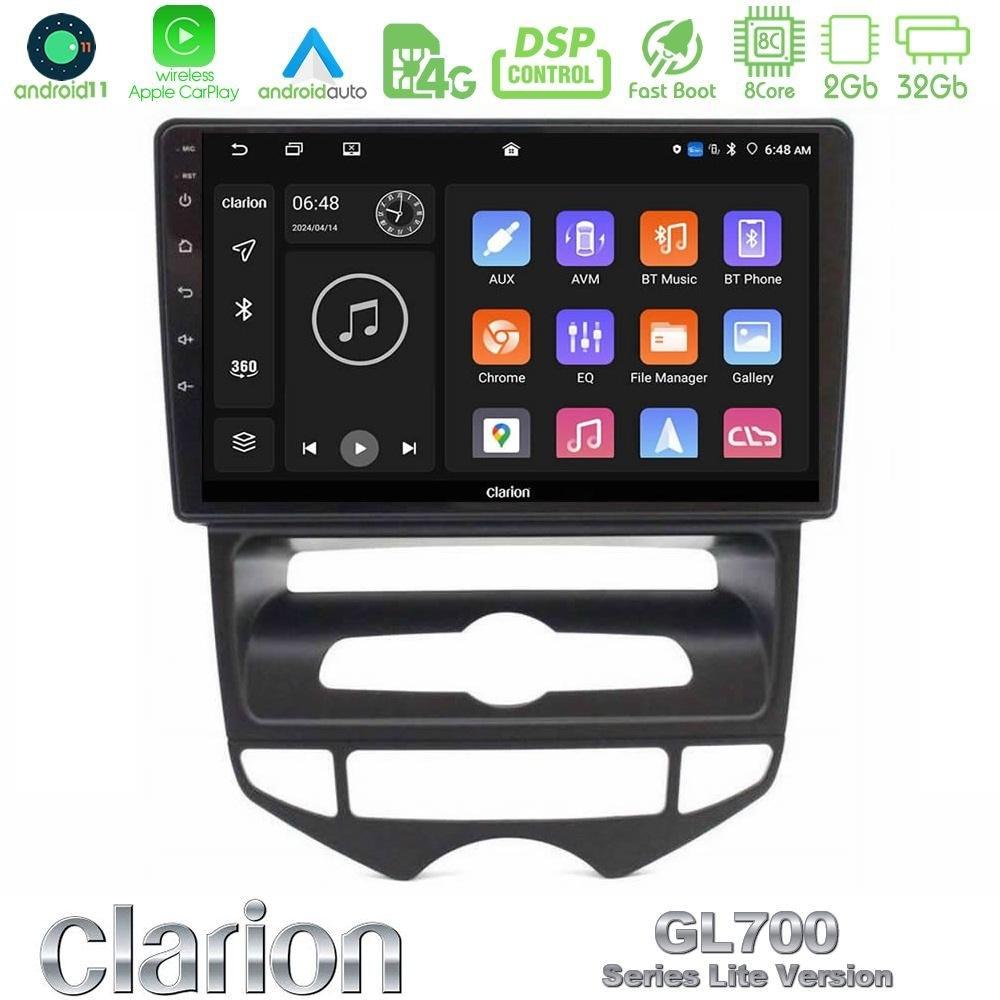 Clarion GL700 Lite Series 8Core Android11 2+32GB Hyundai ix20 2010-2020 (AUTO A/C) Navigation Multimedia Tablet 10" Με Carplay & Android Auto - U-G72L-HY1668
